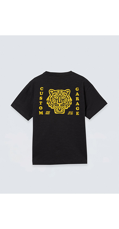 カスタムガレージ タイガープリントTシャツ 詳細画像